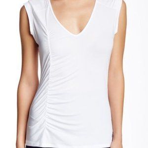 ALO YOGA DRAPEY V NECK TOP  XS new
